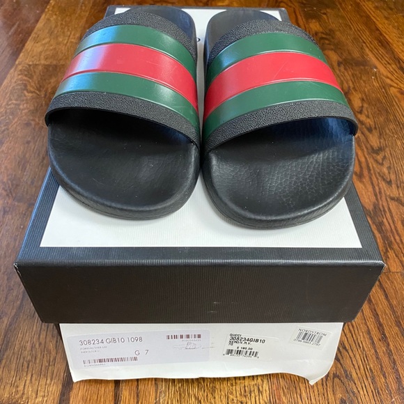 Gucci Rubber Slide Black main image 8